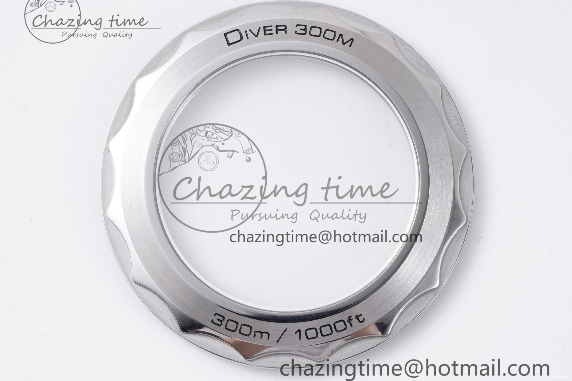 0328 Fashionable Seamaster Diver 300M ZF 1:1 Best Edition Blue Ceramic Blue Dial on Blue Rubber Strap A 7822